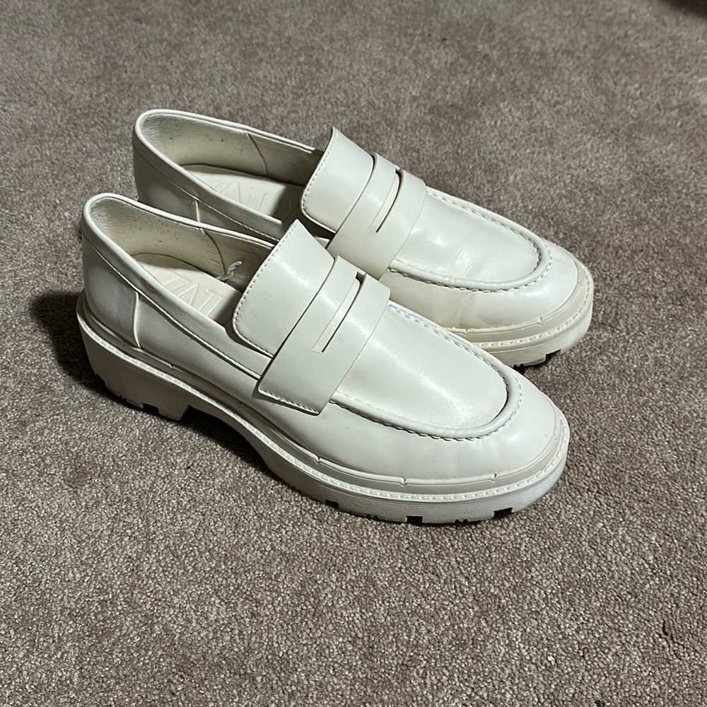 zara chunky loafers